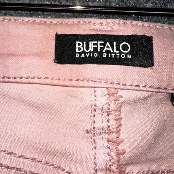 Buffalo Jeans Womens 6 Aubrey Mid Rise Stretch Super Soft Ankle Grazer Pink - Picture 4 of 8